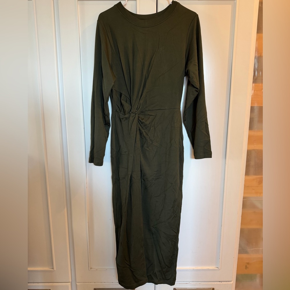 & Other Stories Olive Long Sleeve Dress